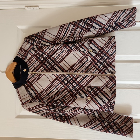 Tommy Hilfiger Cinnamon Plaid zip-up jacket - Picture 2 of 9